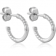 SURGICAL STEEL EAR STUDS PAIR