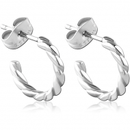SURGICAL STEEL EAR STUDS PAIR