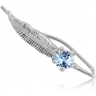 SURGICAL STEEL JEWELLED EAR VINE - RIGHT