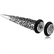 SURGICAL STEEL FAKE EXPANDER - FILIGREE PIERCING