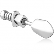 SURGICAL STEEL FAKE PLUG PIERCING