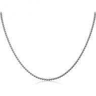 STAINLESS STEEL BALL CHAIN 9CMS WIDTH*2.4MM