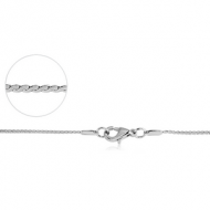 STAINLESS STEEL SERPENTINE NECK CHAIN 45CMS