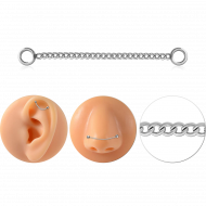 STAINLESS STEEL MULTIPURPOSE CURB CHAIN - SINGLE LINE