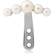SURGICAL STEEL HELLIX WRAP - FIVE PEARLS PIERCING