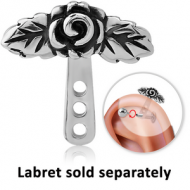 SURGICAL STEEL HELLIX WRAP - ROSE PIERCING