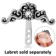 SURGICAL STEEL JEWELLED HELIX WRAP - FILIGREE PIERCING