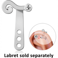 SURGICAL STEEL JEWELLED HELIX WRAP PIERCING