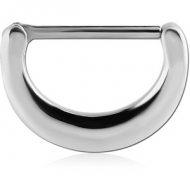 SURGICAL STEEL NIPPLE CLICKER - PLAIN PIERCING