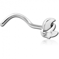 SURGICAL STEEL CURVED NOSE STUD PIERCING