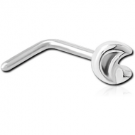 SURGICAL STEEL 90 DEGREE NOSE STUD PIERCING