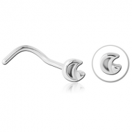 SURGICAL STEEL CURVED NOSE STUD PIERCING