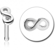SURGICAL STEEL INFINITY NOSE BONE PIERCING