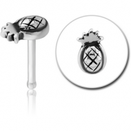 SURGICAL STEEL NOSE BONE - PINEAPPLE PIERCING