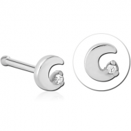 SURGICAL STEEL JEWELLED NOSE BONE PIERCING