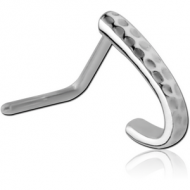 SURGICAL STEEL 90 DEGREE WRAP AROUND NOSE STUD PIERCING