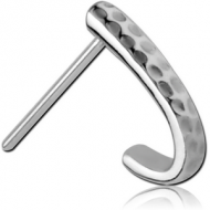 SURGICAL STEEL STRAIGHT WRAP AROUND NOSE STUD PIERCING