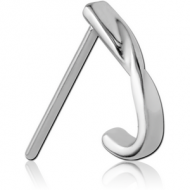 SURGICAL STEEL STRAIGHT WRAP AROUND NOSE STUD PIERCING