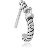 SURGICAL STEEL JEWELLED WRAP AROUND NOSE BONE PIERCING