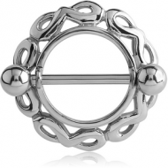 SURGICAL STEEL NIPPLE SHIELD - CIRCLE INFINITIES PIERCING