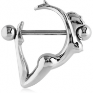 SURGICAL STEEL NIPPLE SHIELD - FEMALE PIERCING
