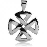 SURGICAL STEEL PENDANT - IRON CROSS