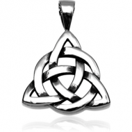 SURGICAL STEEL PENDANT - FANCY TRIANGLE