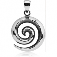 SURGICAL STEEL PENDANT - SPIRAL