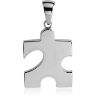 SURGICAL STEEL PUZZLE PENDANT