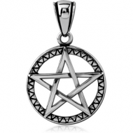 SURGICAL STEEL PENDANT WITH BALE - STAR
