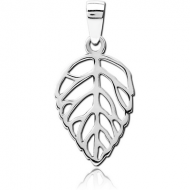 SURGICAL STEEL PENDANT - LEAF