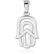 SURGICAL STEEL PENDANT - HAMSA