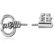 SURGICAL STEEL PUSH FIT ATTACHMENT FOR BIOFLEX INTERNAL NIPPLE SHIELD - KEY PIERCING