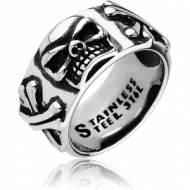 SURGICAL STEEL RING - SKULL