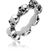 SURGICAL STEEL RING - SKULL