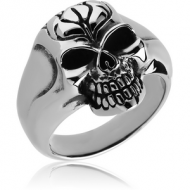 SURGICAL STEEL RING - SKULL