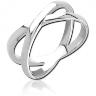 SURGICAL STEEL STACKED RING