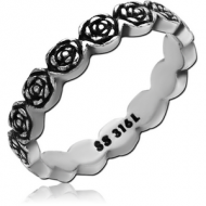 SURGICAL STEEL RING - ROSES