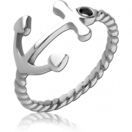 SURGICAL STEEL RING - ANCHOR