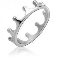 SURGICAL STEEL RING - CROWN
