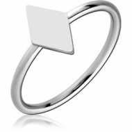 SURGICAL STEEL RING - RHOMBUS