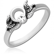 SURGICAL STEEL JEWELLED RING