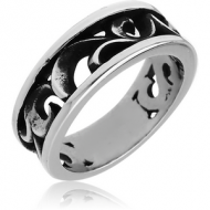 SURGICAL STEEL OXIDIZED RING