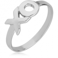 SURGICAL STEEL RING - XO