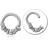 SURGICAL STEEL HINGED SEGMENT CLICKER PIERCING