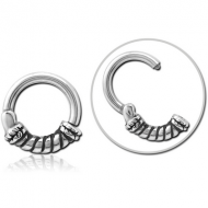 SURGICAL STEEL HINGED SEGMENT CLICKER PIERCING