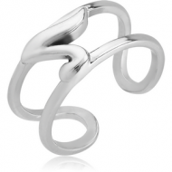 SURGICAL STEEL TOE RING - MUSIC NOTE