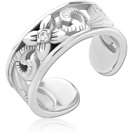 SURGICAL STEEL JEWELLED TOE RING