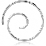 SURGICAL STEEL HOOP EARRINGS FOR TUNNEL PIERCING