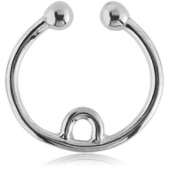 SURGICAL STEEL FAKE SEPTUM RING - INNER HOOP PIERCING